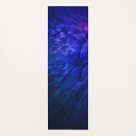 Mystische vleugels met diepblauwe veren yogamat