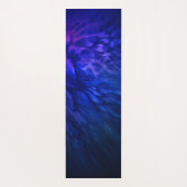 Mystische vleugels met diepblauwe veren yogamat (Achterkant)