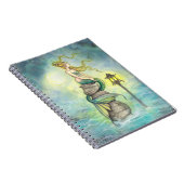 Mystische zeemeermin met lanten- en moonflakkerend notitieboek (Rechterzijde)