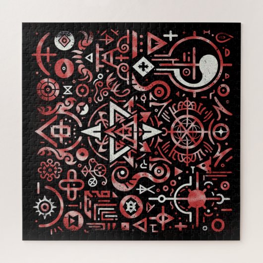 Mystisches Puzzle Legpuzzel (Horizontaal)