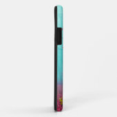 Mystitisch bos in rood en turkooise Case-Mate iPhone case (Achterkant/rechts)