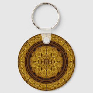 Mystitisch helder fractal ornament sleutelhanger