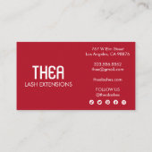 Mystitisch oog Elegant Boho Waterverf Estheticus Visitekaartje (Achterkant)