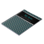 MyStory Blauwgroen+Black Geometry Energy Custom No Notitieboek (Linkerzijde)