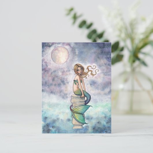 Mysty Mermaid Briefkaart (Staand voorkant)