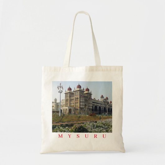 Mysuru Palace uitzicht canvas tas (Voorkant)