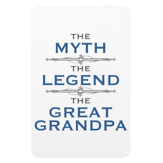 Myth Legend Great Grandpa Magneet (Verticaal)