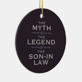 Myth Legend Son-in-law Keramisch Ornament (Rechts)