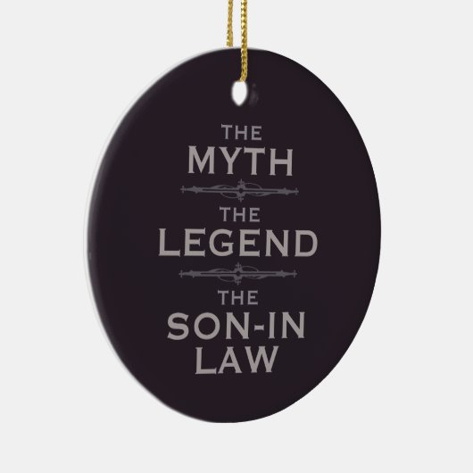 Myth Legend Son-in-law Keramisch Ornament (Rechts)