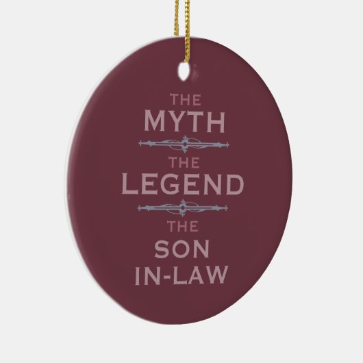 Myth Legend Son-in-law Keramisch Ornament (Rechts)