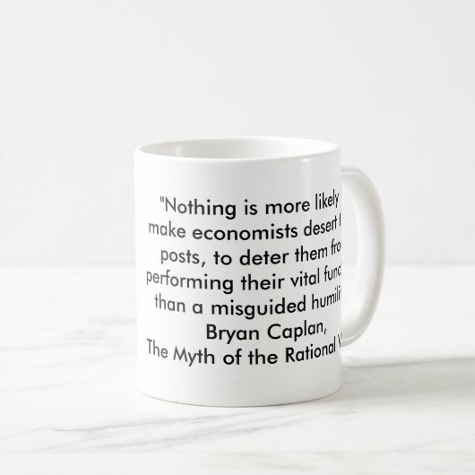Myth of the Rational Voter Coffee Mok (Voorkant rechts)