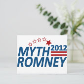 Myth Romney Anti Mitt 2012 Briefkaart (Staand voorkant)