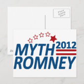Myth Romney Anti Mitt 2012 Briefkaart (Voorkant / Achterkant)