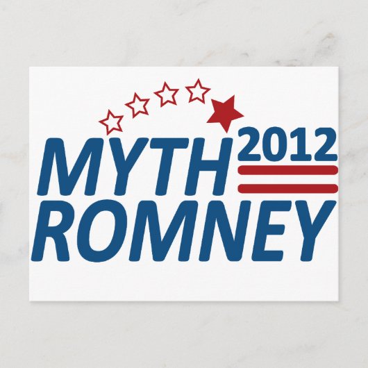 Myth Romney Anti Mitt 2012 Briefkaart (Voorkant)