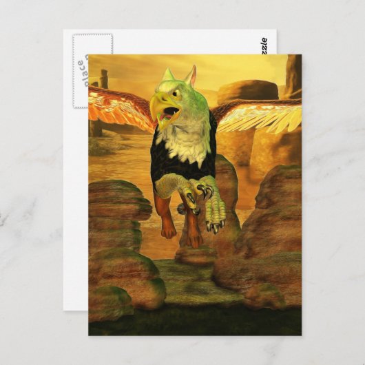 Myth Series 1 Griffin Earth Briefkaart (Voorkant / Achterkant)