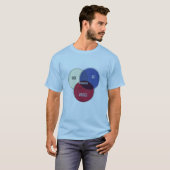 Mythbusters Art Wiskunde Physics vn diagram T-shirt (Voorkant volledig)