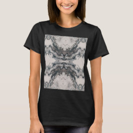 Mythe Geboren uit Steen – Symmetrisch Donker Lands T-shirt
