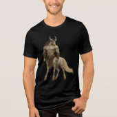 Mythic Centaur Warrior Fantasy Art Tri-Blend Shirt (Voorkant)