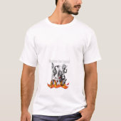 Mythic Fire Beast Fantasy T-Shirt (Voorkant)