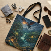 Mythic Realms Fragmented Legends Tote Bag