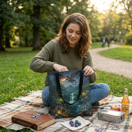 Mythic Realms Fragmented Legends Tote Bag