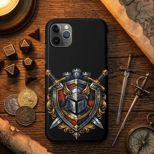 Mythic Realms Ridderlijk Wapenembleem Case-Mate iPhone Case