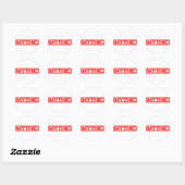 Mythic Stamp Ronde Sticker (Vel)