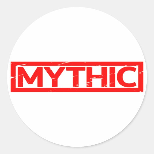 Mythic Stamp Ronde Sticker (Voorkant)