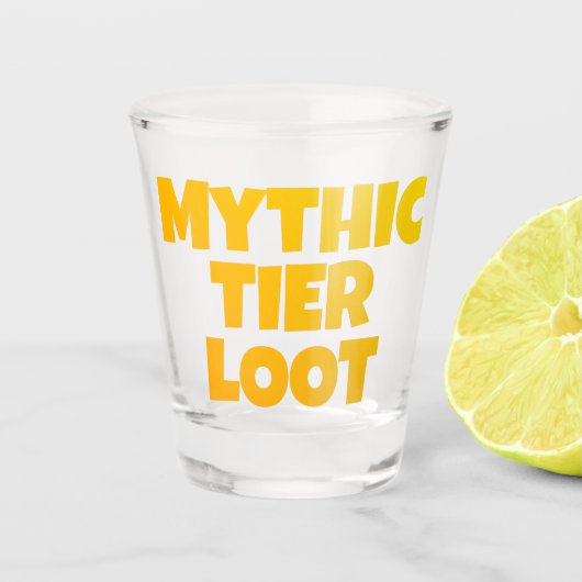 Mythic Tier Loot Gamer Shot Glas (Voorkant)