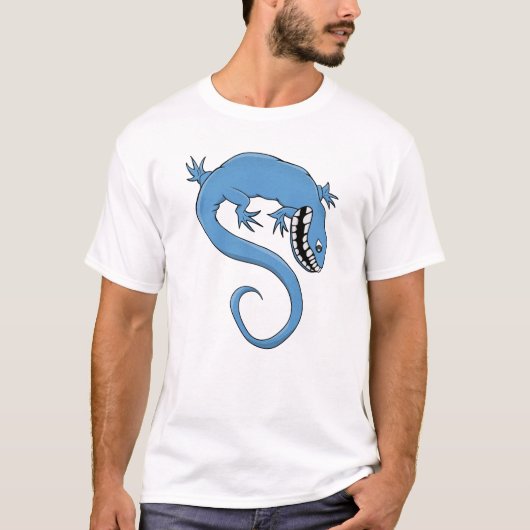 Mythical and fantastical Blue Creature T-shirt (Voorkant)