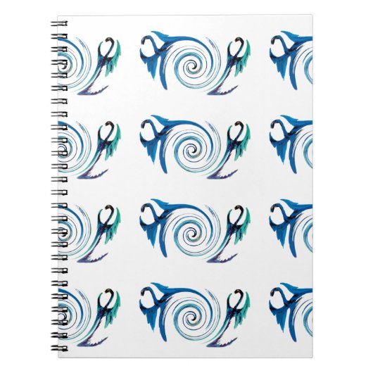 Mythical Animal Blue Dragons Notitieboek (Voorkant)