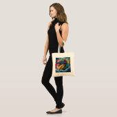 Mythical Blue Dragon van het Zee Tote Bag (Voorkant (model))