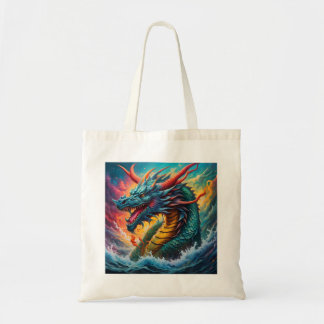 Mythical Blue Dragon van het Zee Tote Bag