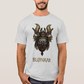 Mythical Bujinkan Samurai Mask Glowing Eyes Tee T-shirt (Voorkant)