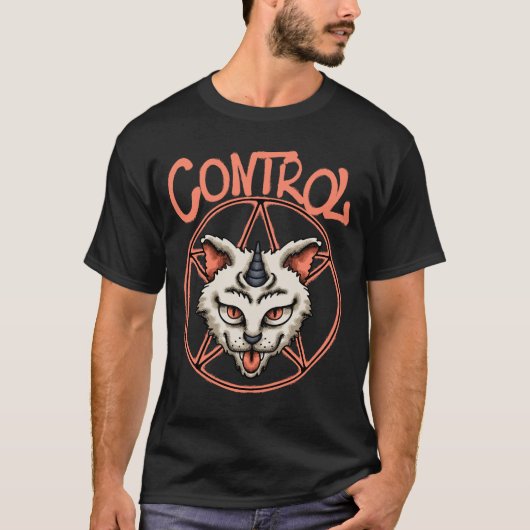 Mythical Cat Head streetwear  T-shirt (Voorkant)