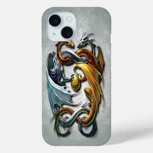 Mythical Celtic Dragons Fantasy Tattoo Art Case-Mate iPhone Case (Achterkant)