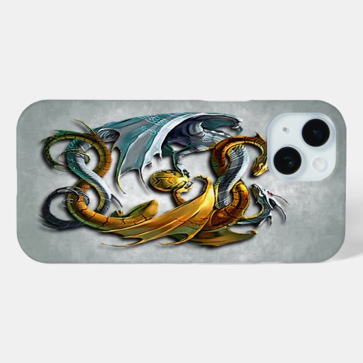 Mythical Celtic Dragons Fantasy Tattoo Art Case-Mate iPhone Case (Achterkant (horizontaal))