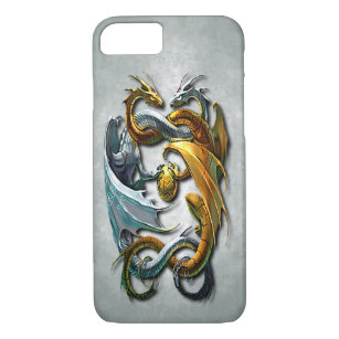 Mythical Celtic Dragons Fantasy Tattoo Art iPhone 8/7 Hoesje