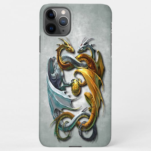 Mythical Celtic Dragons Fantasy Tattoo Art iPhone Hoesje (Achterkant)