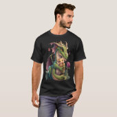 Mythical Creature Fans Dragon Mom Hugging A Child T-shirt (Voorkant volledig)