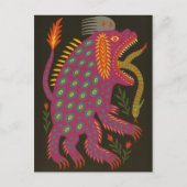 Mythical Creature Folk Art Print Briefkaart (Voorkant)