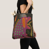 Mythical Creature Folk Art Print Tote Bag (Dichtbij)