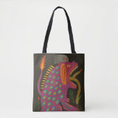 Mythical Creature Folk Art Print Tote Bag (Voorkant)