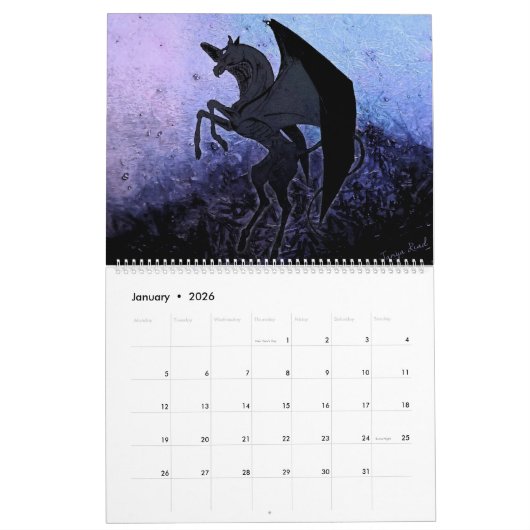Mythical Creatures 2019 Calendar Kalender (Jan 2026)