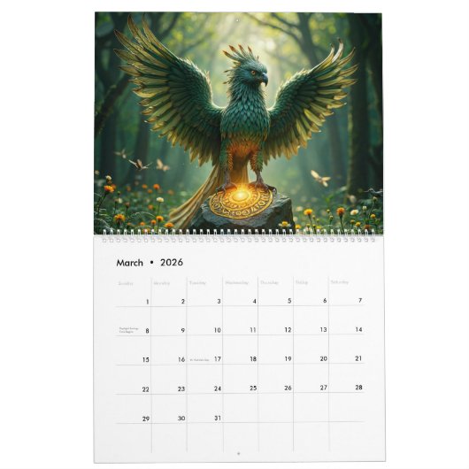 Mythical Creatures Calendar – Een jaar vol legende Kalender (Mar 2026)