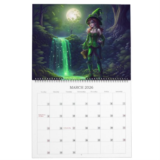Mythical Creatures van Ivy en Bat Gothic Art Kalender (Mar 2026)