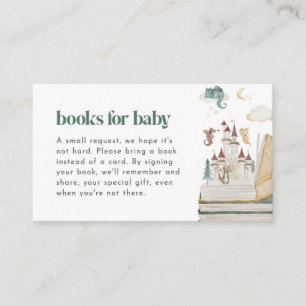 Mythical Dragon Baby shower Boeken voor Baby Kaart Visitekaartje