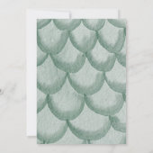 Mythical Dragon Baby shower Invitation Fairytale Kaart (Achterkant)