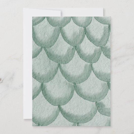 Mythical Dragon Baby shower Invitation Fairytale Kaart (Achterkant)