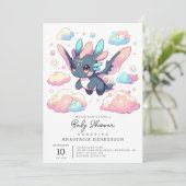 Mythical Dragon Baby shower Kaart (Staand voorkant)